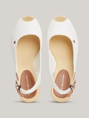 Tommy hilfiger white hot sale wedge sandals