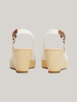 White tommy best sale hilfiger wedges