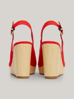 Tommy hilfiger red wedges new arrivals