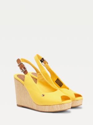 tommy hilfiger yellow sandals