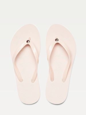 tommy hilfiger flip flops pink