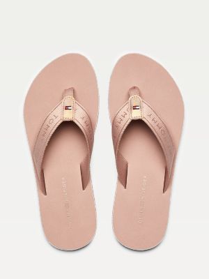 tommy hilfiger flip flops pink