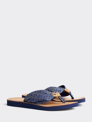 tommy hilfiger flat beach sandals