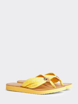 yellow tommy hilfiger sandals