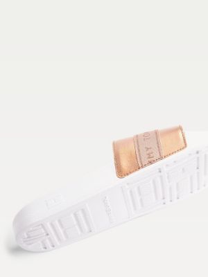 tommy hilfiger pink slides