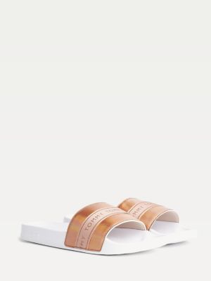 tommy hilfiger mirror sparkle sliders