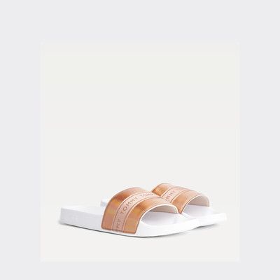 rose gold tommy sliders