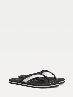 black beach sandals
