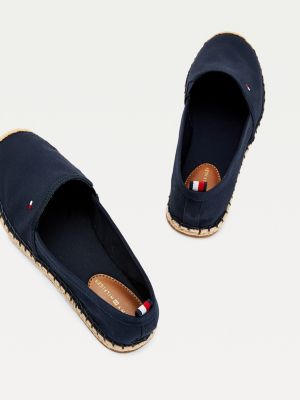 tommy hilfiger flat cotton espadrilles