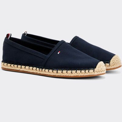 tommy hilfiger flat cotton espadrilles