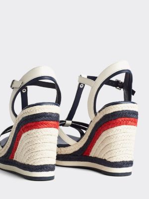 Strappy High Wedge Sandals | WHITE | Tommy Hilfiger