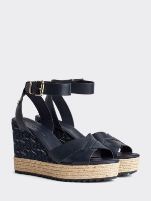 tommy hilfiger monogram sandals