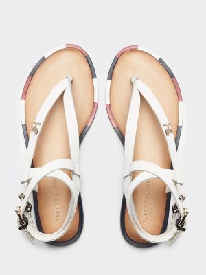 tommy hilfiger iconic strappy flat sandal