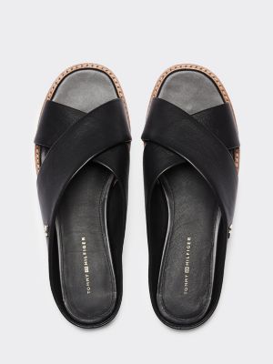 tommy hilfiger leather slippers