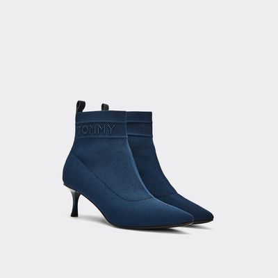 tommy hilfiger sock boots navy