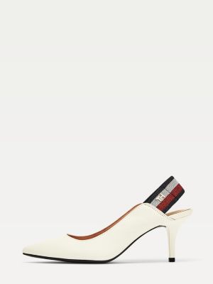 tommy hilfiger white pumps