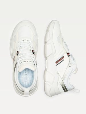tommy hilfiger chunky mixed trainers