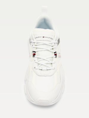 tommy hilfiger mixed texture trainers