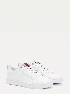 tommy hilfiger signature leather mix trainers