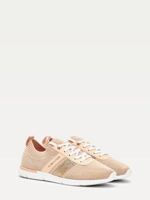 tommy hilfiger stripe knit trainers