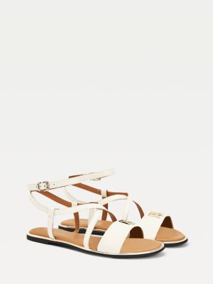 white tommy hilfiger sandals