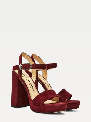 tommy hilfiger block heel sandals