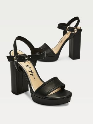 scarpe con plateau e tacco quadrato
