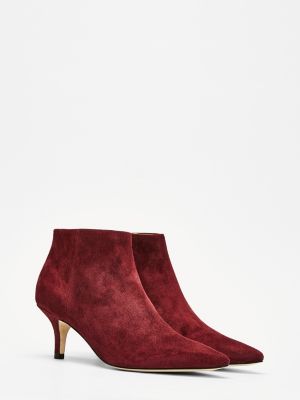 Elevated Suede Kitten Heel Boots | PURPLE | Tommy Hilfiger