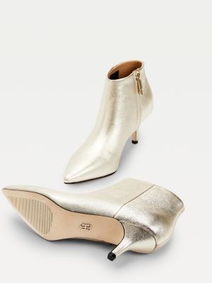 tommy hilfiger silver boots