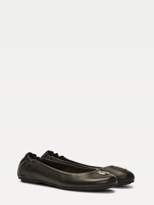 all leather ballet flats