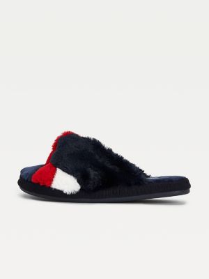 tommy hilfiger fluffy slippers