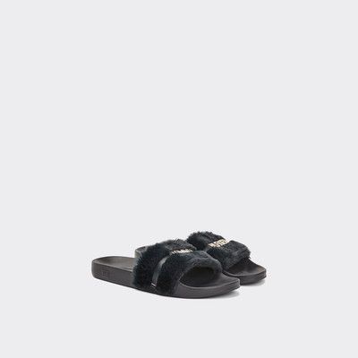 fluffy tommy hilfiger sliders