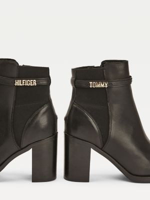 tommy hilfiger block heel boots
