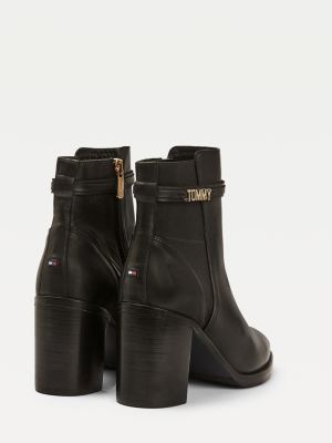 tommy hilfiger block heel boots