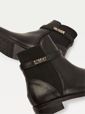 tommy hilfiger ankle boots black