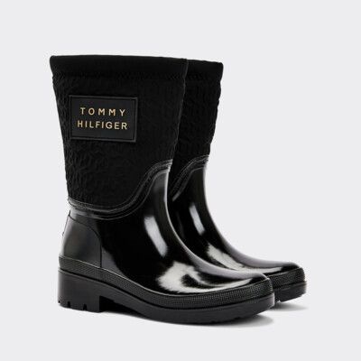 men's lined rain boots