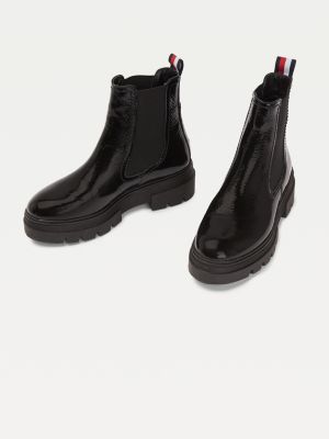 tommy jeans leather chelsea boots
