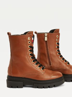 tommy hilfiger classic rugged lace up boots