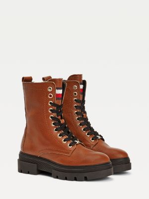 tommy hilfiger classic rugged lace up boots