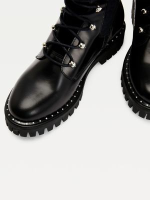 black boots tommy hilfiger