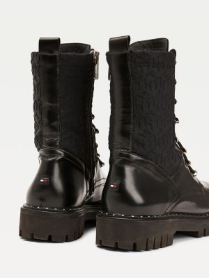 hilfiger lace up boots