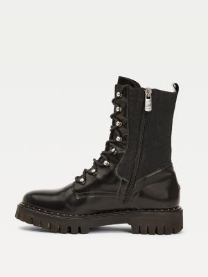 hilfiger lace up boots