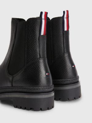 tommy jeans logo panel chelsea boots