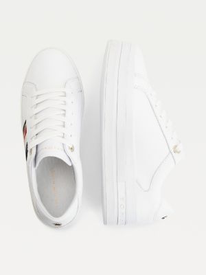 tommy hilfiger signature leather trainers