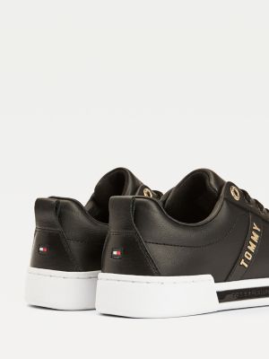 Gold-Tone Detailing Trainers | BLACK 