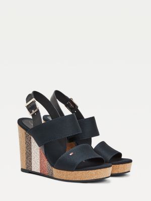 Damensandalen Sandaletten Flatforms Tommy Hilfiger Ch
