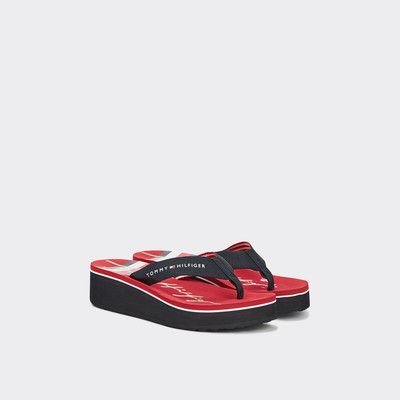 tommy hilfiger platform flip flops