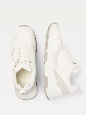 tommy hilfiger chunky suede panel trainers