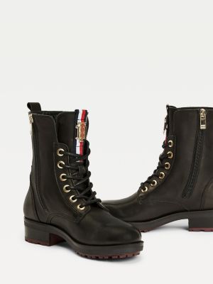 Essential Leather Biker Boot | BLACK 