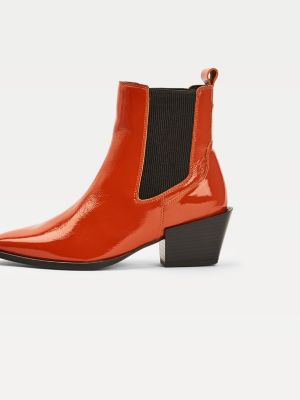 bottines orange